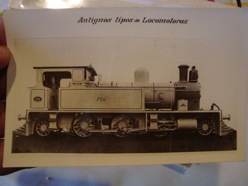 Antigua Fotografia Tren Locomotora Vagon Antiguo 14x9 Cm