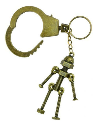 Paquete De 2-4 Llaveros Con Colgante De Robot Con Tornillo