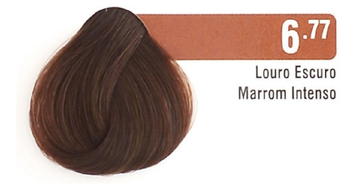  Tintura Para Cabelo Coloração Capilar Tinta Brazilian Color Tom 6.77 louro escuro marrom chocolate intenso