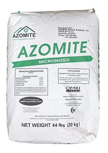 Azomite Micronizada Bolsa, 44 Lb.