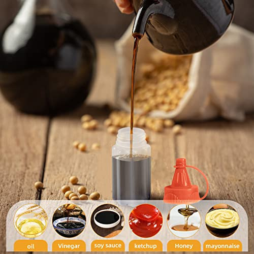 4 Minibotellas De Condimentos, 30 Ml De Salsa De Tomate Y Mo