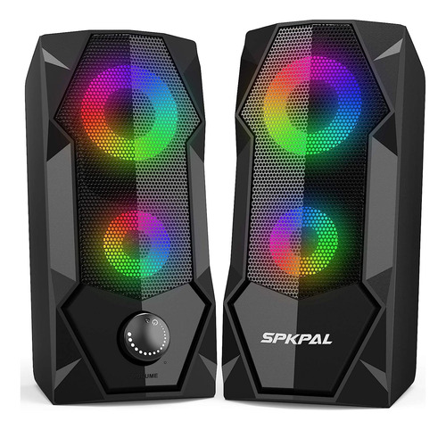 Altavoces De Computadora Rgb Para Juegos Para Pc 2.0 Con Cab