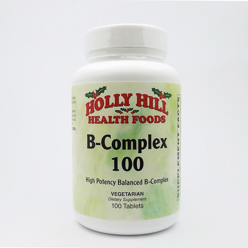 Holly Hill Complejo B 100 Fórmula Vegetariana 100 Tabletas