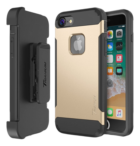 Triángulo Funda Para iPhone 8 [serie Duranium] Funda Resiste