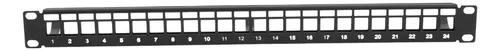 (herraje) Patch Panel Modular Sin Blindado (utp) 24 Puertos