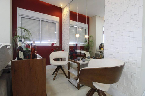 Imagem 13 de 30 de Century Plaza Residence: Apartamento Mobiliado Com 3 Suítes, Varanda Gourmet, À Venda, 107 M² Por R$ 800.000 - Vila Homero Thon - Santo André/sp - Ap1183