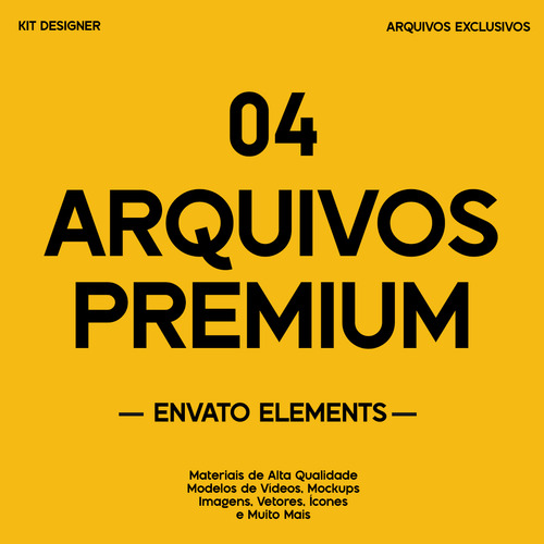 04 Arquivos Digitais Premium À Escolha - Envato Elements