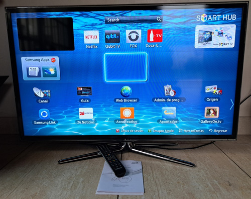 Led Tv Samsung Un40es6800gctc Con Control Remoto Y Manual