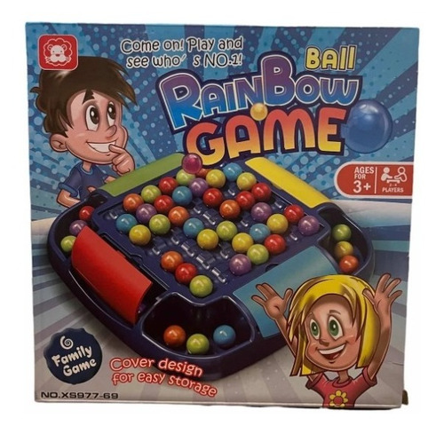 Juego De Colores Rompecabezas Ajedrez Ball Rainbow Game Niño