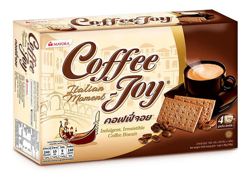 Biscoito De Cafe Coffee Joy 180g - Importado Da Indonésia