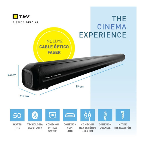 Imagen 2 de 4 de Barra De Sonido Bluetooth Rohre Inalambrico Optico Smart Tv