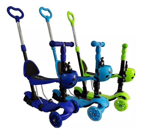 Patineta Scooter Infantil Paseador Descansa Pies Ruedas Led