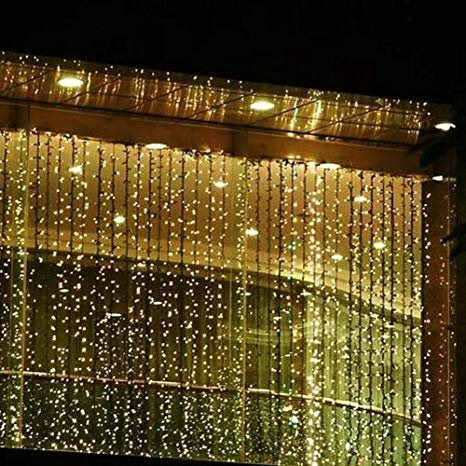 Imagen 5 de 8 de Cortina Led 164 Luces 11 Tiras 2x2 Mts 220v Interconectable