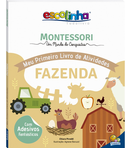 Livro Montessori Meu Primeiro Livro De Atividades... Fazenda