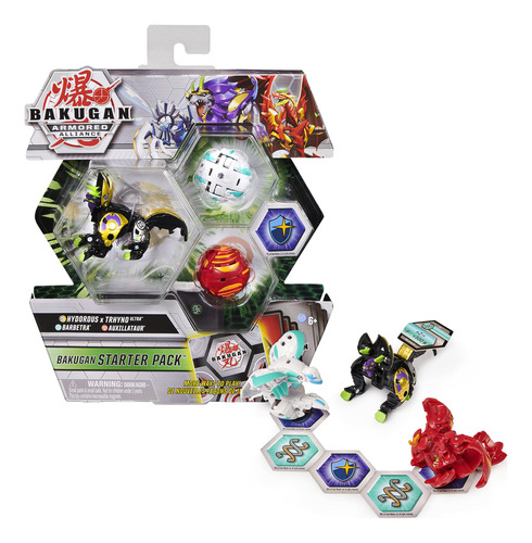 Bakugan - Starter Pack, Pack De 3 Unidades