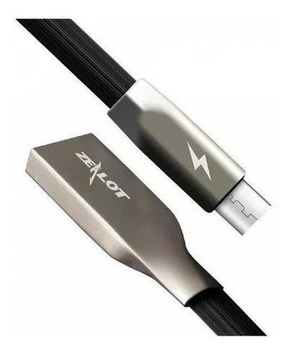 Imagen 4 de 5 de Cable Usb A Usb C 1m Para Celular Y Otros Zealot C1t