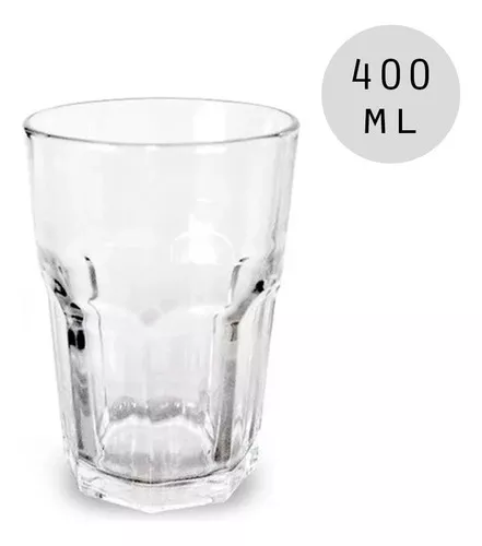 Jogo De 24 Copos De Vidro Grosso 400ml Jade Suco Água Refri Cor Transparente