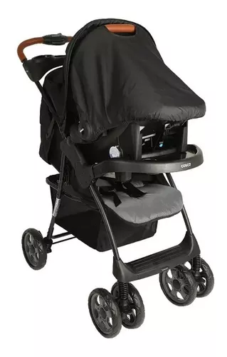 Cochecito Bebé Premium Baby Paseo Travel System Con Huevito Color Gris  oscuro