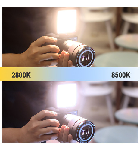 Lámpara Led De Video Andoer Cl-36 De 2 Colores 2800k-8500k