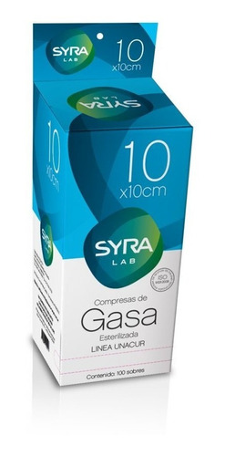 Gasa Esteril Syra (x100u - X80u - X70u) 10x10 15x15 20x20