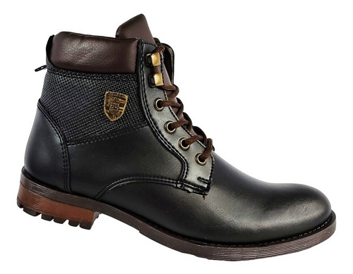 Botines Casuales Hombre Caballero Bota Negro Tipo Gamuza 