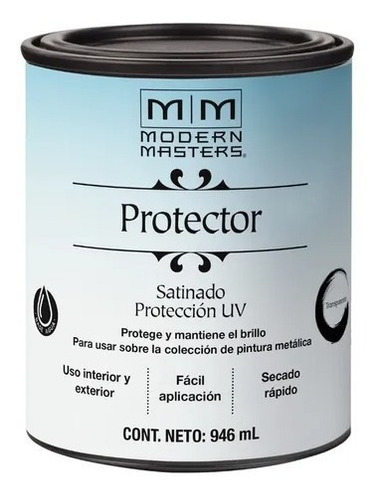 Protector Uv Satinado Modern Masters 946ml. Mapache