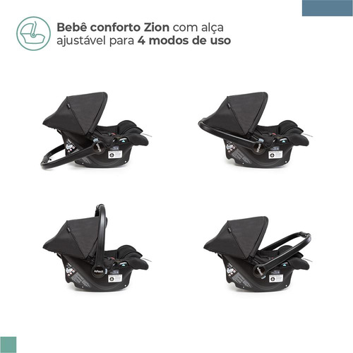 Carrinho Com Bebê Conforto E Base Epic 360o Isofix - Infanti