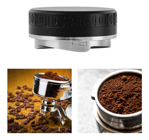 Nivelador De Café Desmontable, Nivelador De Mano 51mm Negro