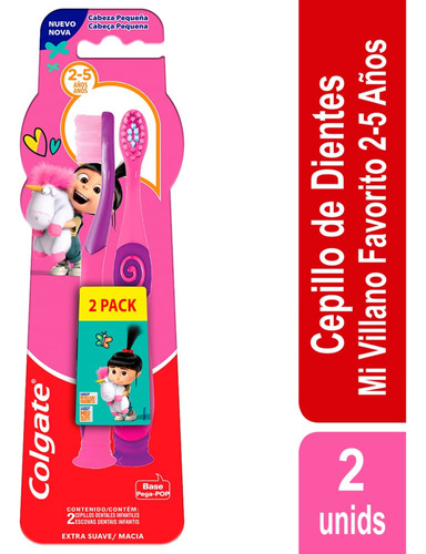 Cepillo Dental Colgate Kids Agnes 2-5 Años X 2und