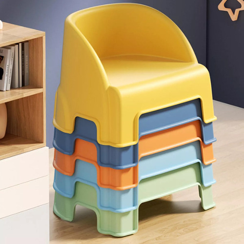 Taburete Pequeño, Taburete Con Escalón, Reposapiés Amarillo