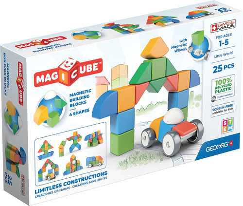 Geomag bloques Magneticos  magicube blocks 25 piezas Cantidad de piezas 25