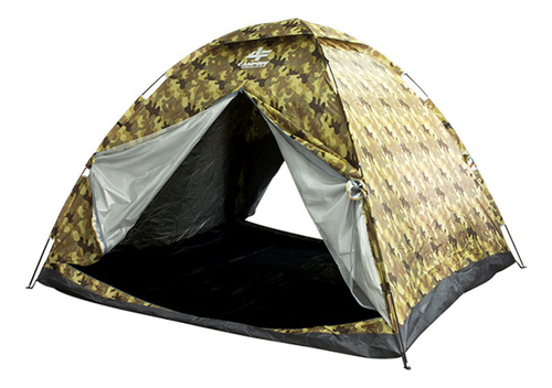 Barraca Camping Af-270 4/5 Pessoas Camuflado - Albatroz Cor Marrom