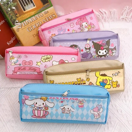 Estuche De Lápices Doble Pompompurin Sanrio Kawaii Kitty
