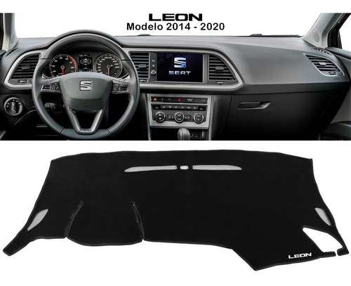 Cubretablero Bordado Seat Leon Modelo 2014 - 2020