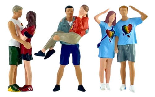 Figuras De Personas Mini Estatuas 1/64 Escala Para Juegos De
