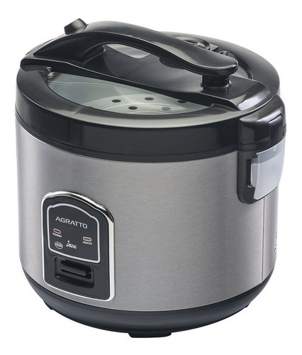 Panela De Arroz Inox E Visor Vidro Pai10x 127v 700w Agratto Frequência 60 Hz 110V