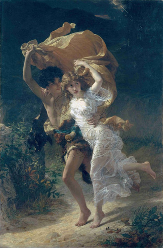 Lienzo Tela Canva Pierre Auguste Cot La Tormenta 1880 130x80