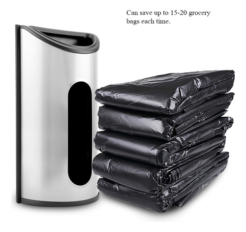 Soporte Dispensador De Bolsas De Plástico De Cocina De Acero
