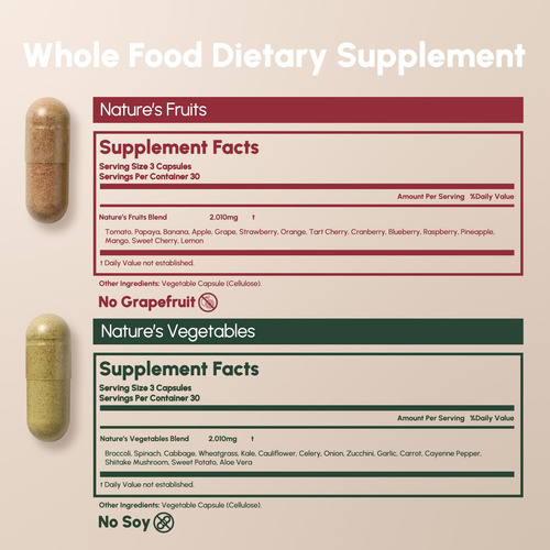 Equal Supplements Cápsulas Frutas Y Verduras 180 Unidades
