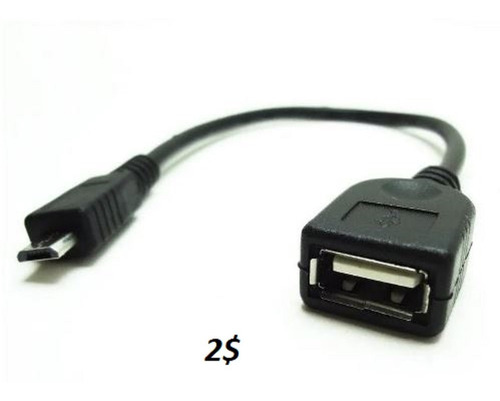 Cable Adaptador Otg Micro Usb Celular 