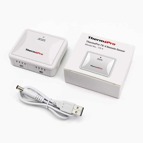Imagen 3 de 5 de Sensor Externo Inalámbrico Bateria Recargable Thermopro Tx-4