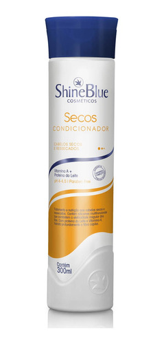 Condicionador Shine Blue Secos Cabelos Ressecados 300ml