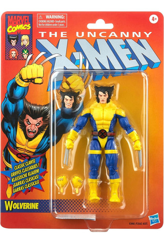 Marvel Legends Retro X-men Wolverine Hasbro Envio Rapido