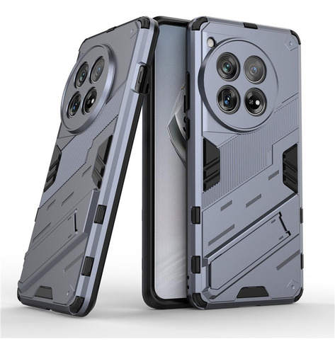 For Oneplus 12 Rugged Armor Hard Stand Lens Protector Case