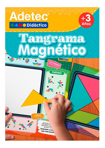 Juguete Didactco Tangrama Láminas Magnéticas Juega Y Aprende