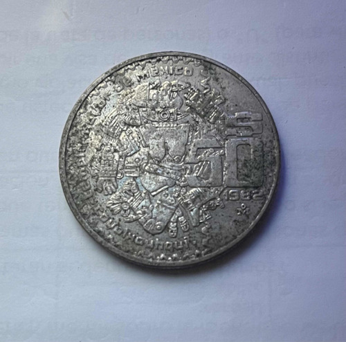 Moneda $50 Pesos Mexicanos Año 1982