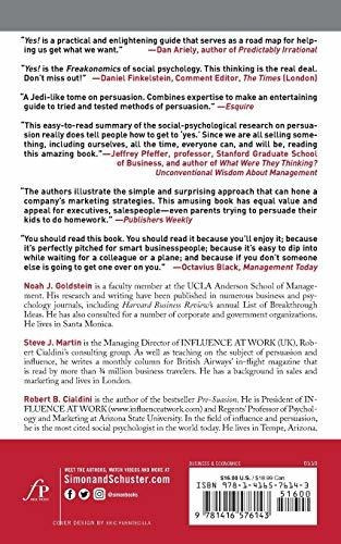 Book : Yes 50 Scientifically Proven Ways To Be Persuasive -