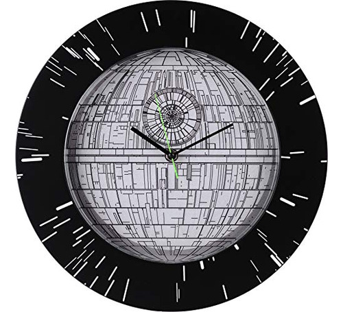 Siete Veces Seis Star Wars Death Star Hiper Espacio Reloj De