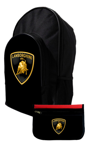 Mochila Y Cartuchera Promo Lamborghini #111