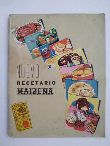 Recetario Maizena C. 1956 Recetario De Cocina Y Repostería 